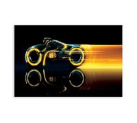 HACERR Tron Legacy Futuristic Motorcycle Home Decoration Artwork Poster Canvas Poster Wall Art Decor Print Picture Paintings for Living Room Bedroom Decoration 08x12inch(20x30cm)