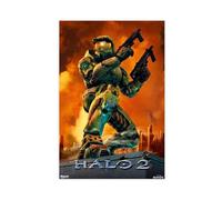 HACERR Vintage HALO 2 Video Games Poster Canvas Poster Wall Art Decor Print Picture Paintings for Living Room Bedroom Decoration 12x18inch(30x45cm)
