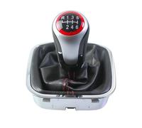 HACFDRT for Polo 6r 6c Hatchback Sedan 2011-2019 Gear Shift Knob MT 5/6 Speed Level Change Knob with Gaiter Boot Cover Body Parts(6 Speed)