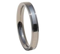 Hachfeld Pure Titanium Ring 3.3mm Personalized Fashion Original High Grade wedding Couple Ring Handmade fine Polishing, Non oxidizing, Non rusting, Non fading, Corrosion resistant Ring (0) (Titanium