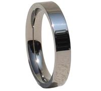 Hachfeld Pure Titanium Ring 3.3mm Personalized Fashion Original High Grade wedding Couple Ring Handmade fine Polishing, Non oxidizing, Non rusting, Non fading, Corrosion resistant Ring (0) (Titanium