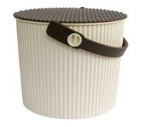 Hachiman Omnioutil Storage Bucket & Lid Small Beige Brown