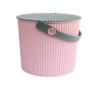 Hachiman Omnioutil Storage Bucket & Lid Small Pink Grey