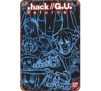.hack//G.U. Returner Movie Poster Retro Funny Metal Tin Sign, Outdoor Home Wall Decoration 8x12inch