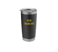Hack the Matrix Nerdy Hacker Style Stainless Steel Insulated Tumbler