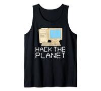 Hack the Planet Coding Programmer Software Developer Hacker Tank Top
