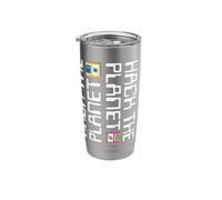 Hack the Planet Disks Stainless Steel Insulated Tumbler