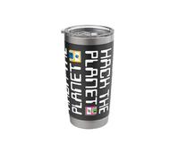 Hack the Planet Disks Stainless Steel Insulated Tumbler