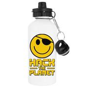 Hack The Planet White Bottle Metal Flask Reusable