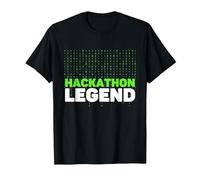 Hackathon Legend Web Design Software Developer Informatics T-Shirt, Men, Black, X-Large