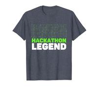Hackathon Legend Web Design Software Developer Informatics T-Shirt, Men, Heather Blue, X-Large
