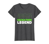 Hackathon Legend Web Design Software Developer Informatics T-Shirt, Women, Dark Heather Grey, X-Large