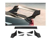 HACKBEPW Car Rear Trunk Adjustable Spoiler Lip Diffuser Splitter For Civic 10th Gen Sedan FC1 FC2 2016-2019 Rear Tailgate Tail Wing Body Kit