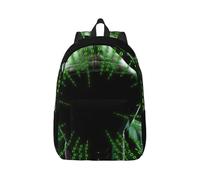 Hacker Attack Canvas Backpack Laptop Bag Adjustable Straps Vintage Casual School Travel Outdoor Work Camping
