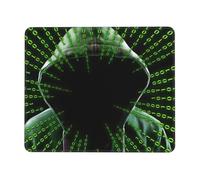 Hacker Attack Enhanced Control Mouse Pad with Lock Stitch Edge Large Thick Non-Slip Desk Mat for Office Task
