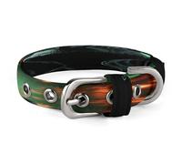Hacker Attack Pet Collar, Adjustable Dog Collars with Buckle Stainless Steel D-Ring, Comfortable Collar for Small Medium Dogs and Cats