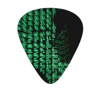 Hacker Attack Print Guitar Picks, 12 Pcs Guitar Plectrums Celluloid Pick Classical Triangle Picks for Acoustic, Electric, Bass Guitar including 0.46mm 0.71mm 0.96mm