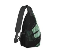 Hacker Attack Printed Sling Bag Crossbody Backpack for Men Women, Versatile Casual Shoulder Chest Bag for Running Hiking Cycling Travel Work