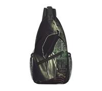 Hacker Chest Bag for Women Men Crossbody Backpack Sling Bag Travel Hiking Daypack Cycling Bags