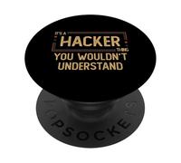 Hacker | Cyber Security Gift Nerd PopSockets Adhesive PopGrip
