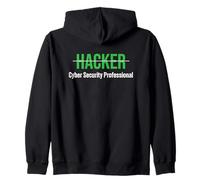 Hacker Cyber Security Professionals Ethical White Hat Zip Hoodie