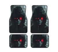 hacker era Print 4-Piece Car Floor Mats Set Waterproof Foot Pads Full Coverage Vans Sedans Trucks