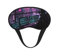 Hacker Era Print Fashion Sleep Eye Mask for Men Women, 100% Blackout Eye Mask, Soft Covering Strong Light, Suitable for Travel/Yoga/Nap