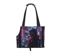 Hacker Era Print Pet Tote Bag,Single Shoulder Carrier, Pet Travel Handbag For Small Dogs & Cats Outings