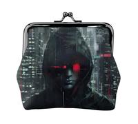 hacker era Print Practicality Coin Purse Cute Mini Coin Pouch for Women (4.52 x 4.13in) Exquisite, Black, One Size