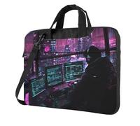 Hacker Era Print Stylish Laptop Bag Ultra-Thin Portable Single-Shoulder Notebook Case Daily Commutes