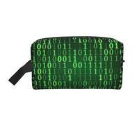 Hacker Era Print Toiletry Bag for Women Make Up Cosmetic Bag Jewelry Organizer Kit Storage Case Travel Accessories Essential Toiletries Purse Pouch