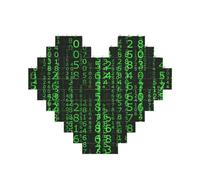 hacker era Printed Jigsaw Puzzle 10.8x12.8 CM, Heart-Shaped Puzzle Challenging Game for Adults, Fun Decorative Wall Decor