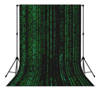 Hacker Era Printed Portrait Backdrop, Non Reflective Polyester Screen, Smooth Background for Recording