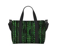 Hacker era Printed Travel Bag Large Gym Tote, Weekend & Business Trip Crossbody Shoulder Bag, Lightweight