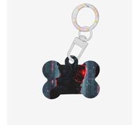 Hacker Era Printing Cute Acrylic Dogs Tag Double Side Bone Shap Id Tags with Keychain for Pet Crafts Decorations