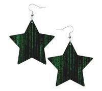 Hacker Era Women's Fashion Earrings, Celestial Dangle Earrings, Star Shape Jewelry for a Versatile
