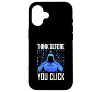 Hacker Hacking Programmer Linux Cybersecurity Data Coder AI Case for iPhone 16