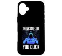 Hacker Hacking Programmer Linux Cybersecurity Data Coder AI Case for iPhone 16 Plus