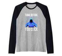 Hacker Hacking Programmer Linux Cybersecurity Data Coder AI Raglan Baseball Tee