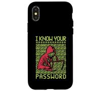 Hacker Hacking Programmer Linux Password Hacker Coder AI Case for iPhone X/XS