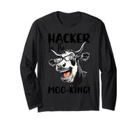 Hacker in The Moo-King Long Sleeve T-Shirt