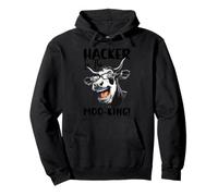 Hacker In The Moo-king Pullover Hoodie