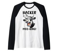 Hacker in The Moo-King Raglan Baseball Tee