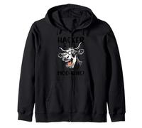 Hacker In The Moo-king Zip Hoodie