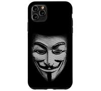 Hacker Mask Picture From Words Freedom Over Fear Case for iPhone 11 Pro Max