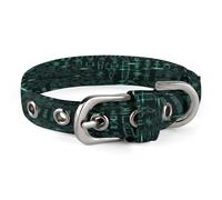 Hacker Pet Collar, Adjustable Dog Collars with Buckle Stainless Steel D-Ring, Comfortable Collar for Small Medium Dogs and Cats
