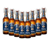 Hacker-Pschorr Kellerbier German Lager - 8 x 500ml Bottles | Authentic Bavarian Unfiltered Beer | Imported German Kellerbier | 5.5% ABV