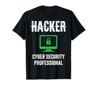 Hackers Job Title Hacker Cyber Security Professional Shield T-Shirt