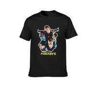 Hackers Movie Promo 1995 Angelina Jolie Throwback Black Men T-Shirt Graphic Printed Top Unisex Tee Black3XL