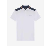 Hackett Colour Block Polo short sleeve white navy blue - S